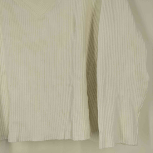 ザラ ZARA クロスオーバーネック ブラッシュド リブ セーター レディース import:M