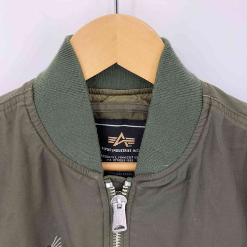 アルファインダストリーズ ALPHA INDUSTRIES タイガー刺繍 ベトジャン フライトジャケット メンズ MEDIUM