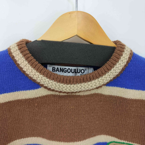BANGOULUO ボーダーニット メンズ import:L