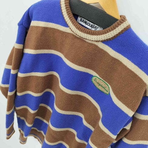 BANGOULUO ボーダーニット メンズ import:L