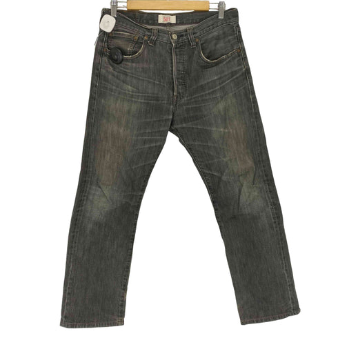 リーバイス Levis 501 ボタンフライブラックデニムパンツ メンズ US:32-33