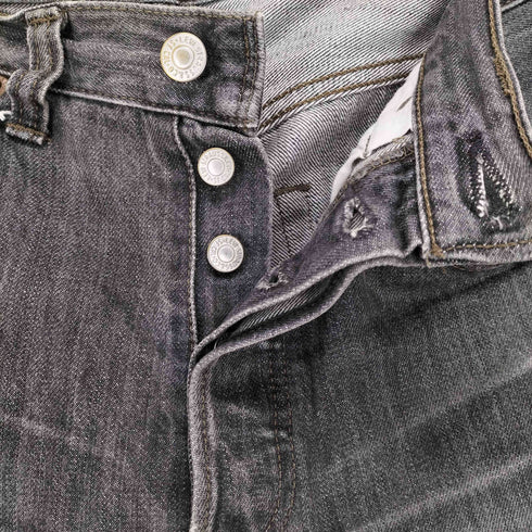 リーバイス Levis 501 ボタンフライブラックデニムパンツ メンズ US:32-33