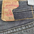 リーバイス Levis 501 ボタンフライブラックデニムパンツ メンズ US:32-33