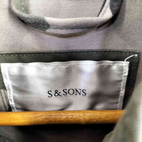 S&SONS カモ柄 ミリタリージャケット メンズ XL