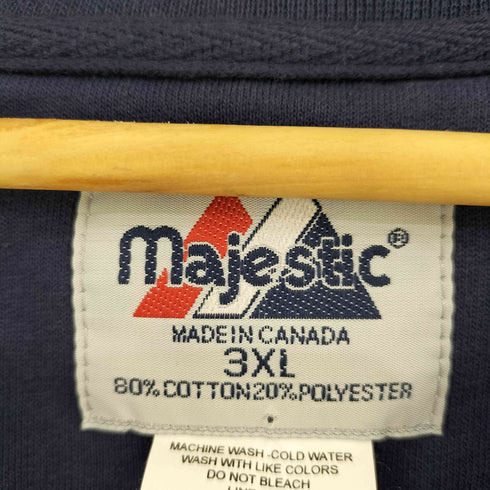 マジェスティック MAJESTIC カナダ製 ロゴワッペン クルーネックスウェット メンズ 3XL