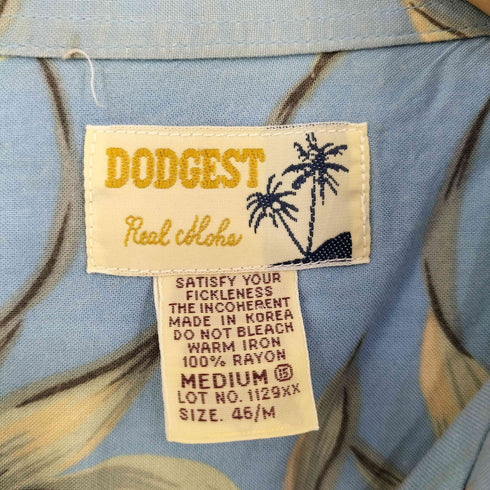 DODGEST 90s レーヨン100 アロハシャツ オープンカラーシャツ メンズ JPN:M