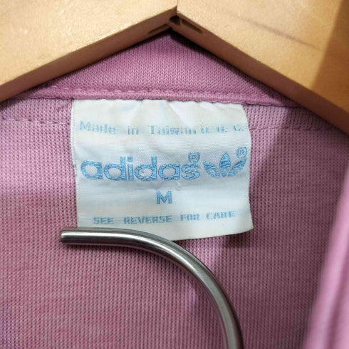 アディダス adidas 70-80S 台湾製トレフォイルロゴ後期 ジップアップ トラックジャケット レディース import:M