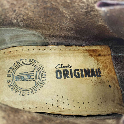 クラークスオリジナルズ Clarks ORIGINALS レザーチャッカブーツ バーガンディ メンズ UK:7.5