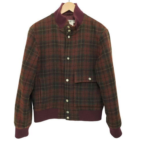 キャサリンハムネットロンドン KATHARINE HAMNETT LONDON 裏地キルティング チェック ウール スナップ ブルゾン メンズ import:M