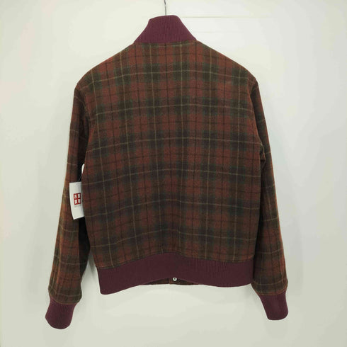 キャサリンハムネットロンドン KATHARINE HAMNETT LONDON 裏地キルティング チェック ウール スナップ ブルゾン メンズ import:M