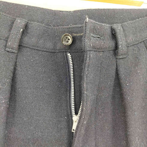 トリココムデギャルソン tricot COMME des GARCONS AD2018 18AW テーパード2タックウールニットパンツ クロップド レディース JPN:S