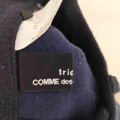 トリココムデギャルソン tricot COMME des GARCONS AD2018 18AW テーパード2タックウールニットパンツ クロップド レディース JPN:S