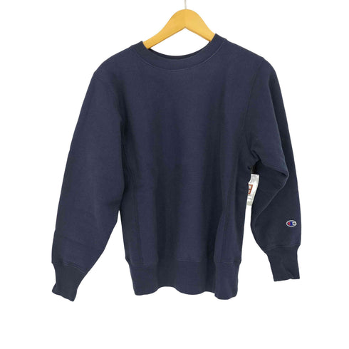 チャンピオン Champion 青単色タグ 復刻 REVERSE WEAVE リバースウィーブ クルーネックスウェットシャツ メンズ import:M