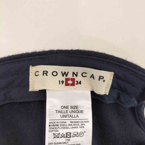 CROWNCAP メルトンウールブレンド ベースボールキャップ メンズ
