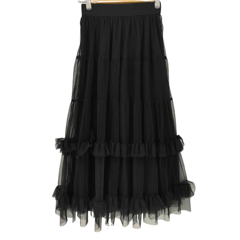 トリートユアセルフ TREAT URSELF volume frill tulle skirt レディース