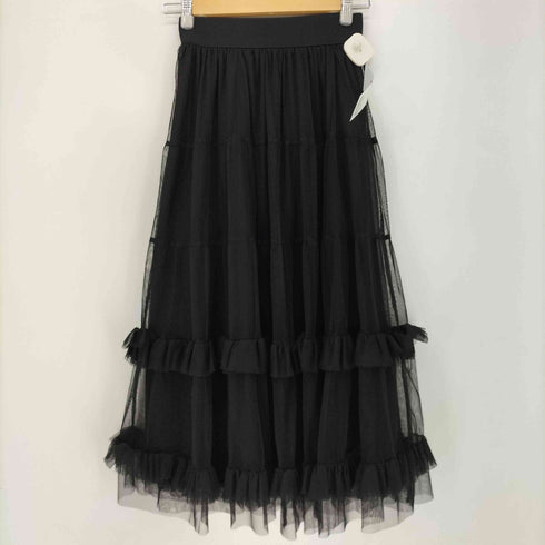 トリートユアセルフ TREAT URSELF volume frill tulle skirt レディース