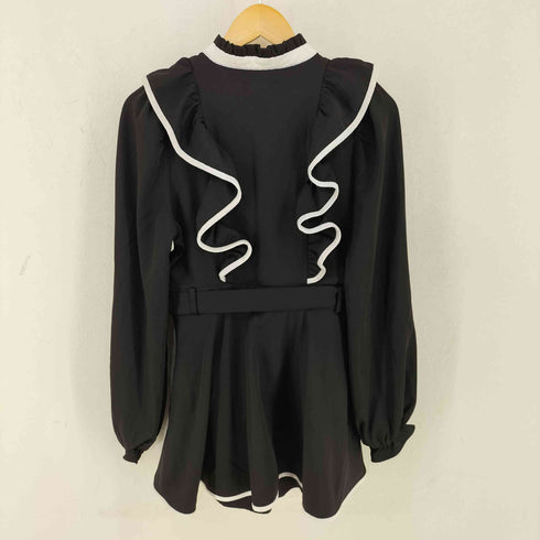 バブルス BUBBLES ベロアリボンペプラムセットアップ レディース M