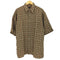 バナナリパブリック BANANA REPUBLIC リネン100 ボックス 半袖チェックシャツ メンズ import:L