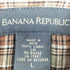バナナリパブリック BANANA REPUBLIC リネン100 ボックス 半袖チェックシャツ メンズ import:L