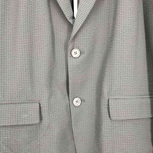 ザラ ZARA シアサッカーブレザー 2B テーラードジャケット メンズ import:XL