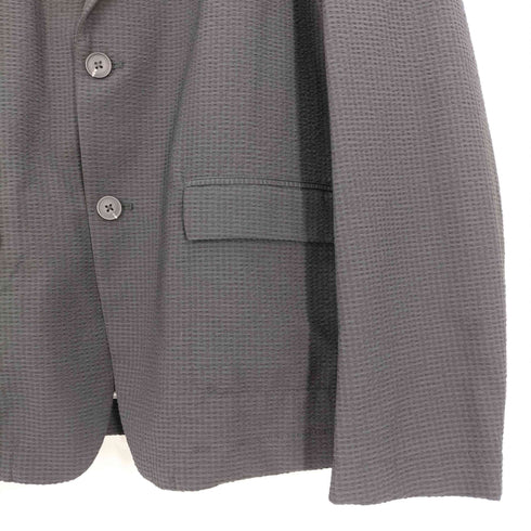 ザラ ZARA シアサッカーブレザー 2B テーラードジャケット メンズ import:XL