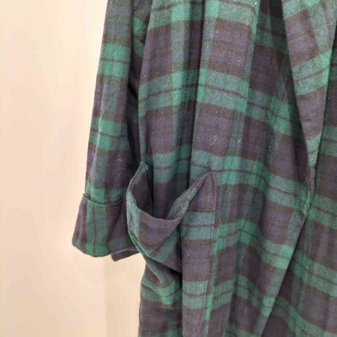 ペンドルトン PENDLETON 60S チェック柄 総ウール ガウンコート メンズ import:M
