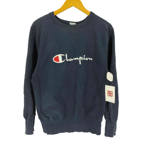 チャンピオン Champion 90S USA製 刺繍タグ REVERSE WEAVE リバースウィーブ スクリプト ロゴ クルーネック スウェット メンズ import:M