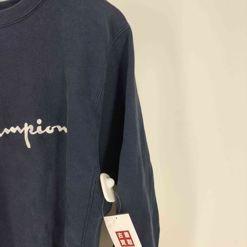 チャンピオン Champion 90S USA製 刺繍タグ REVERSE WEAVE リバースウィーブ スクリプト ロゴ クルーネック スウェット メンズ import:M