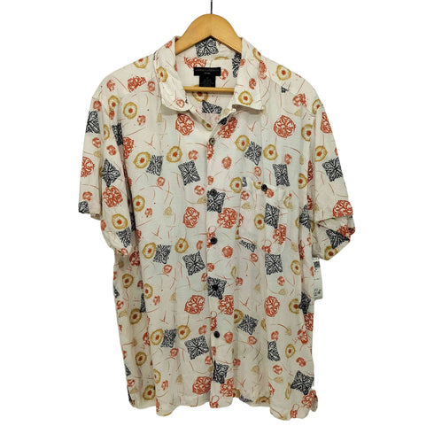 GORDON CLOTHING CO. リネン混 レーヨン混 オープンカラーアロハシャツ メンズ import:M