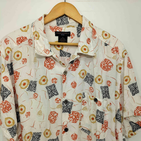 GORDON CLOTHING CO. リネン混 レーヨン混 オープンカラーアロハシャツ メンズ import:M
