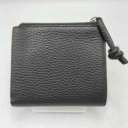 エンポリオアルマーニ EMPORIO ARMANI ZIPPED TUMBLED LEATHER CARD HOLDER シボ革 カウレザー 二つ折り 財布 ウォレット カードホルダー メンズ