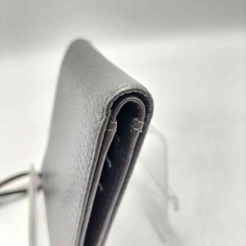 エンポリオアルマーニ EMPORIO ARMANI ZIPPED TUMBLED LEATHER CARD HOLDER シボ革 カウレザー 二つ折り 財布 ウォレット カードホルダー メンズ