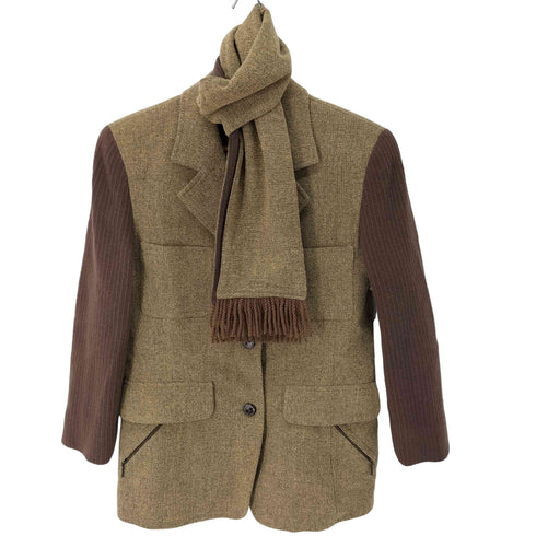 GIANNI LO GIUDICE ストール付き 3Bテーラードジャケット レディース