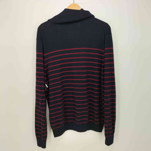 ブルックスブラザーズ BROOKS BROTHERS ボーダー柄 メリノウール ショールカラー ニットカーディガン メンズ import:L