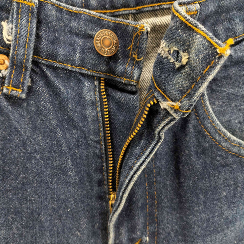 リーバイス Levis USA製 ボタン裏刻印532 脇割り ジップデニムパンツ レディース W28
