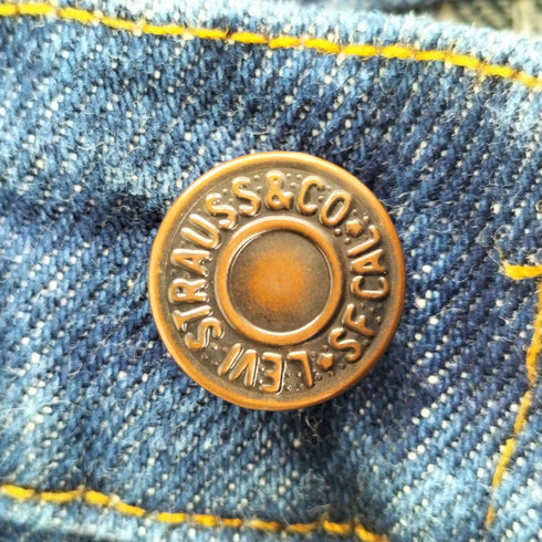 リーバイス Levis USA製 ボタン裏刻印532 脇割り ジップデニムパンツ レディース W28