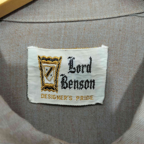 Lord Benson 70S ロゴ刺繍 ロングスリーブシャツ メンズ import:M