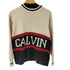 カルバンクラインジーンズ Calvin Klein Jeans デザインクルーネックコットンニット メンズ import:S