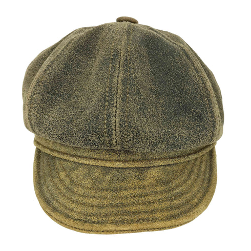 ニューヨークハット NEWYORK HAT&CAP CO. 90S MADE IN USA レザー キャスケット メンズ MEDIUM