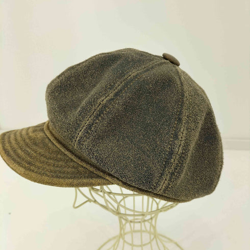 ニューヨークハット NEWYORK HAT&CAP CO. 90S MADE IN USA レザー キャスケット メンズ MEDIUM