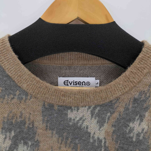 ヱビセンスケートボーズ Evisen skateboards FIRE MOHAIR SWEATER メンズ JPN:L