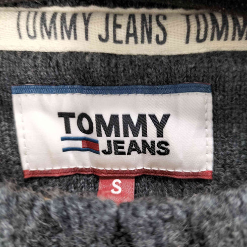トミージーンズ tommy jeans フロントロゴ ケーブル編みウールニット メンズ import:S