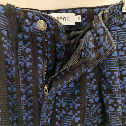 ヱビセンスケートボーズ Evisen skateboards QR STRIPE DENIM PANTS メンズ JPN:L