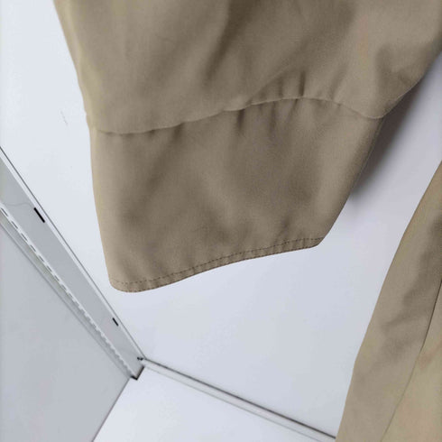 STYLE NANDA チェック切替 ロングステンカラーコート レディース