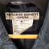 キャサリンハムネットロンドン KATHARINE HAMNETT LONDON 90S ダブルチェスターレザーロングコート メンズ import:M