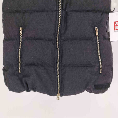 タトラス TATRAS FAGLIA ファグリア シルク混 レイヤード ジップ ラクーンファー ダウン ベスト Lampoジップ レディース 01