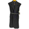 ザラ ZARA WOOL BLEND SHOULDER PAD VEST BELTED WAISTCOAT ウール混 ショルダー パッド ウエストベルト コート レディース JPN:XS