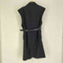 ザラ ZARA WOOL BLEND SHOULDER PAD VEST BELTED WAISTCOAT ウール混 ショルダー パッド ウエストベルト コート レディース JPN:XS