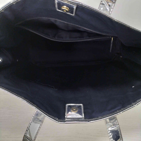 イヴサンローラン Yves Saint Laurent rive gauche クロコシルバートートバッグ メンズ