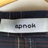 エプノック epnok バンドカラードルマンスリーブチェックシャツ メンズ JPN:M